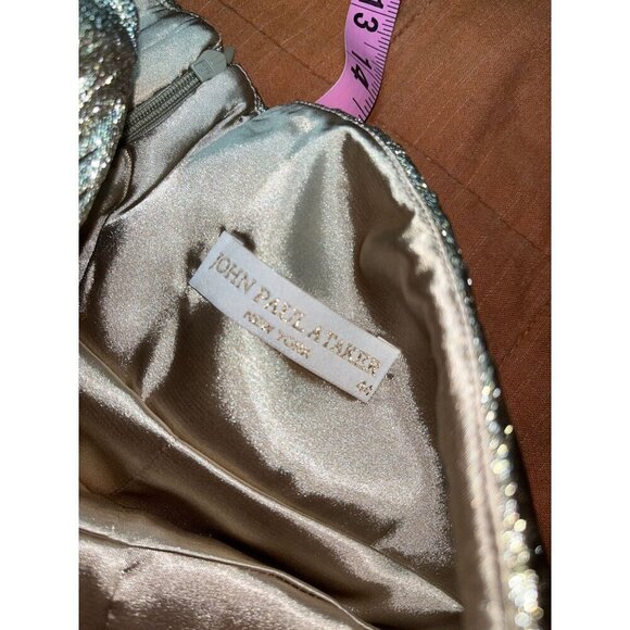 NWT John Paul Ataker Metallic Strapless Cocktail Dress Gold Size 44/10 - Picture 5 of 8